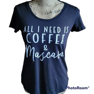 Maurices shirt Sz Small- Mascara & Coffee